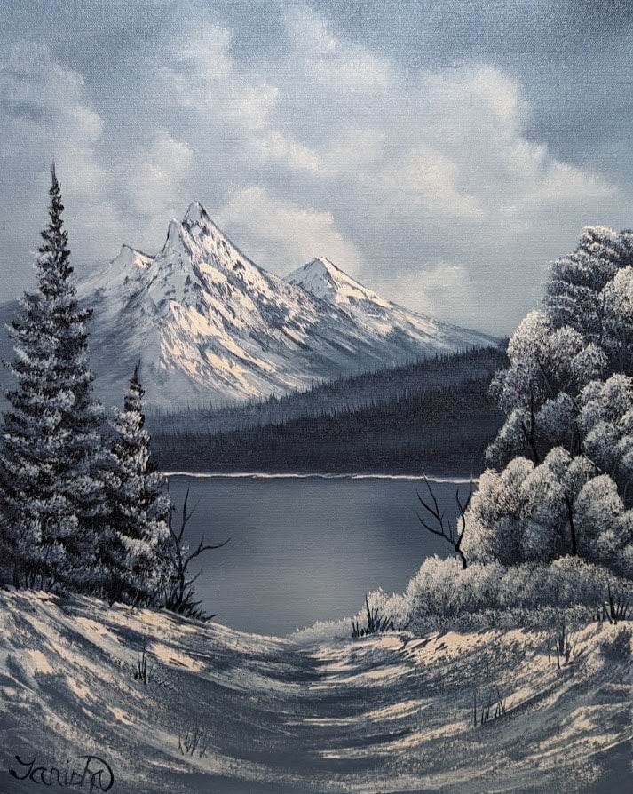 Knoxville Class Ages 8 and up Beginner Painting Bob Ross's Two Seasons